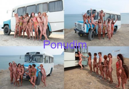 Autocar Nudist Family