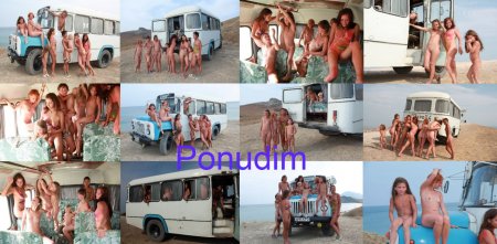 Autocar Nudist Family
