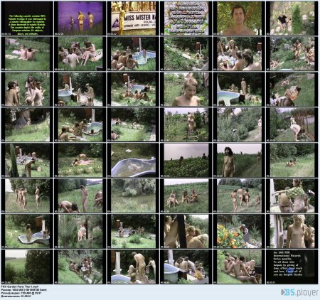 FKK Garden Party Titel 1  (family nudism, family naturism, young naturism, naked boys, naked girls)