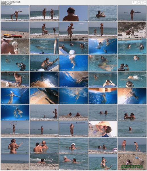 Taking The Plunge - Naked!  HD (family nudism, family naturism, young naturism, naked girls, naked boys)