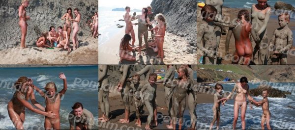 Day Of The Mud (family nudism, family naturism, young naturism, naked boys, naked girls)