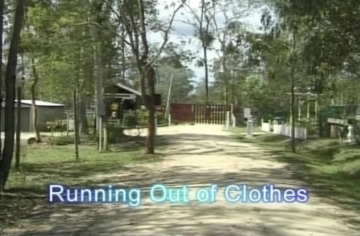Running out of Clothes  (family nudism, family naturism, young naturism, naked girls, naked boys)