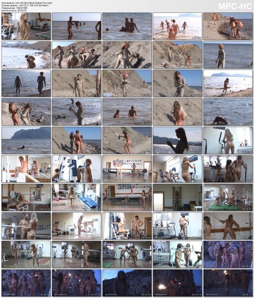 Let's All Have More Naked Fun! HD (family nudism, family naturism, young naturism, naked girls, naked boys)