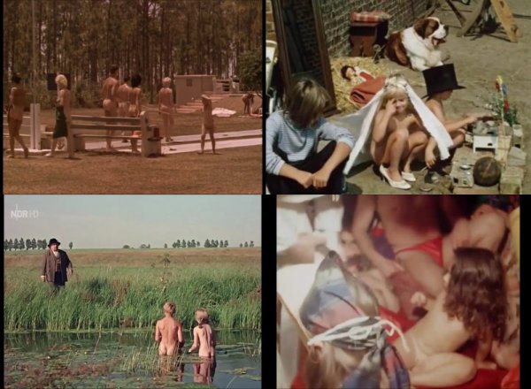 Сollection of fragments #45 (young naturism, naked boys, naked girls)