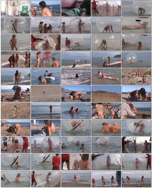 Lets All Have A Naked Ball HD (family nudism, family naturism, young naturism, naked girls, naked boys)