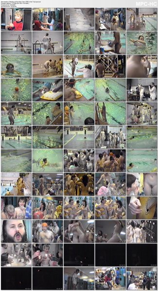 Meeting of the New Year 1996 in the Trud pool (family nudism, family naturism, naked boys, naked girls)