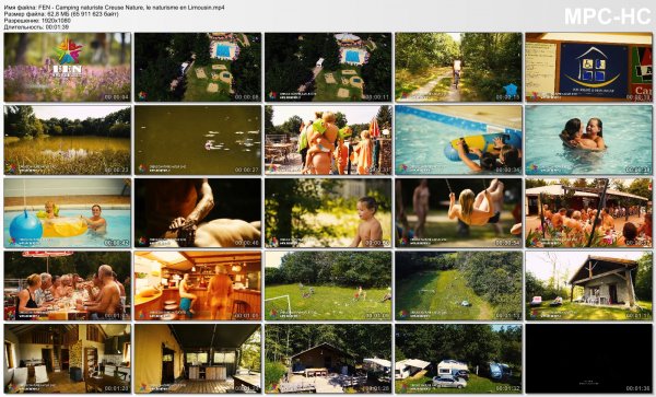 Federation des Espaces Naturistes (FEN). Promotional videos from 31 campsites for naturists  (family nudism, family naturism, young naturism, naked boys, naked girls)