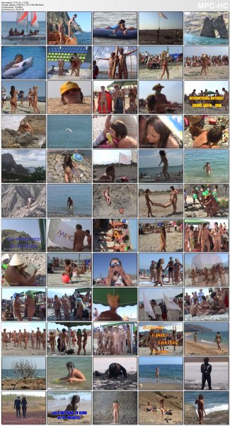 Jump for joy! The summer's here (family nudism, family naturism, young naturism)