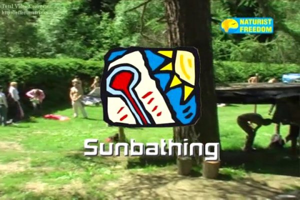 Sunbathing (family nudism, family naturism)