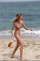 Badminton On The Beach (naked boys, naked girls, nudism, naturism)