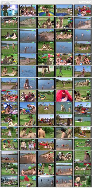 Bathing At Gravel Pit (family nudism, family naturism, young naturism, naked girls, naked boys)