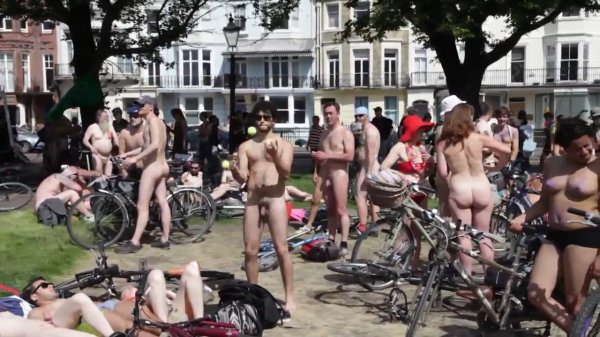 World naked bike ride 2014 Brighton
