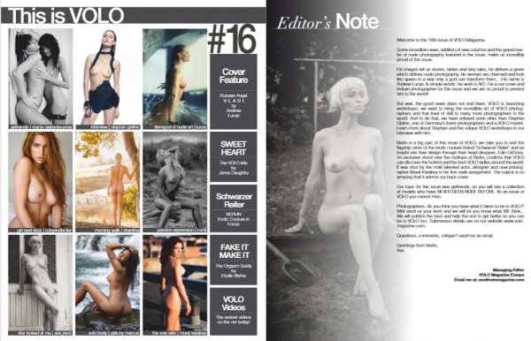 VOLO (Nude Art Magazine) #1 - 150 Pages Of Art