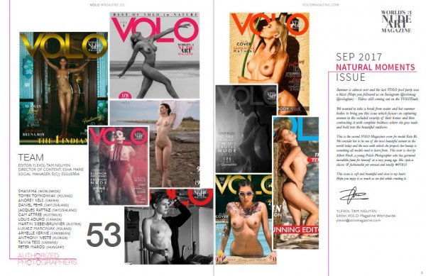 VOLO (Nude Art Magazine) #53 - 2017 - 164 Pages Of Art