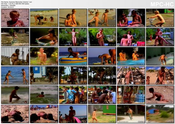Summer Memories Volume 1 (family nudism, family naturism, naked boys, naked girls)